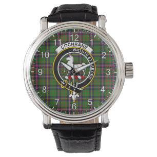 Montre Clan classique sans temps Cochrane Chasse Tartan B