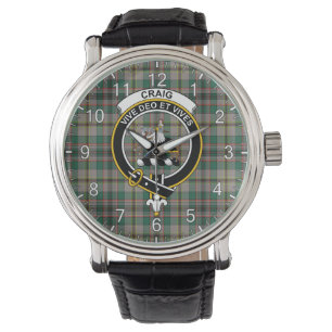 Montre Clan Classique Sans Temps Craig Ancien Insigne Tar