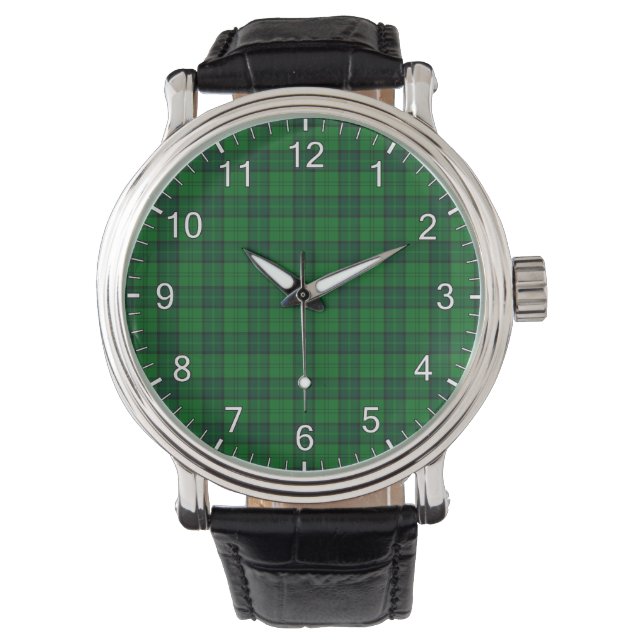 Montre Clan Classique Sans Temps Dunbar Chasse Tartan Pla (devant)