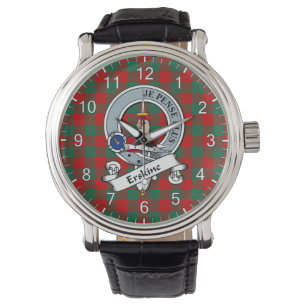Montre Clan classique sans temps Erskine Badge Tartan Wat