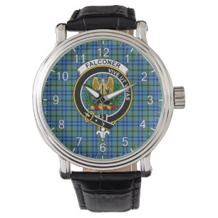 Montre Clan classique sans temps Falconer Tartan Badge Pl