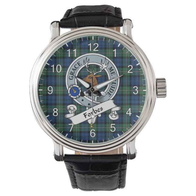 Montre Clan Classique Sans Temps Forbes Ancien Badge Tart (devant)