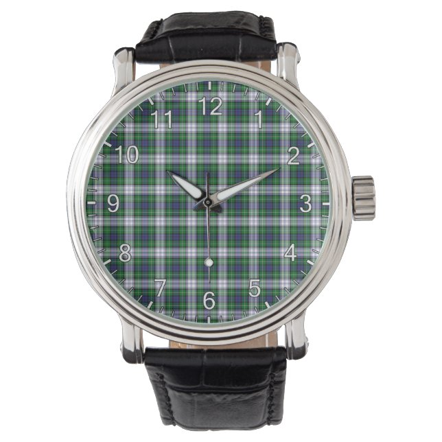 Montre Clan Classique Sans Temps Forbes Robe Tartan Plaid (devant)