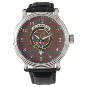 Montre Clan classique sans temps Fotheringham Tartan Badg