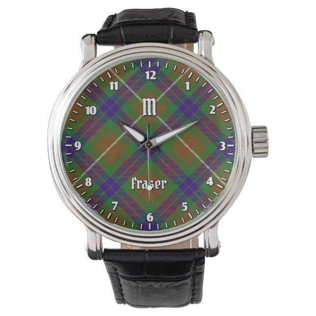 Montre Clan Fraser Chasse Tartan Watch (devant)