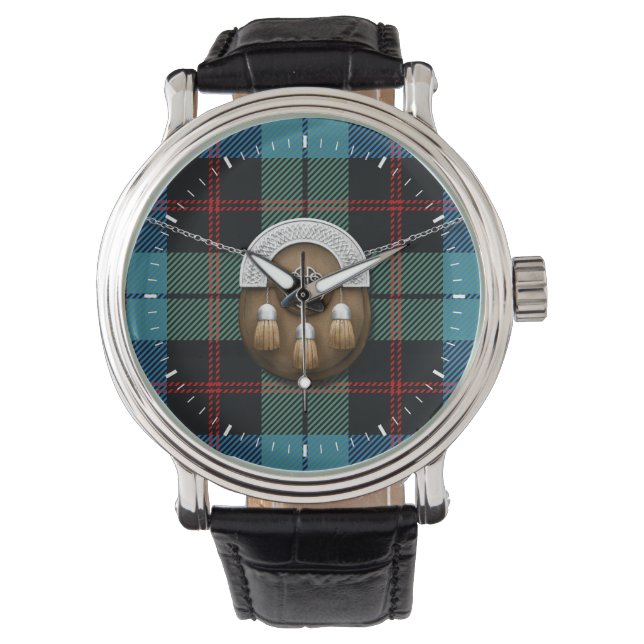Montre Clan Guthrie Tartan Et Sporran (devant)