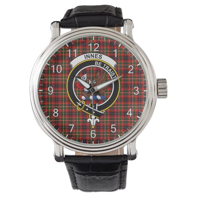 Montre Clan Innes de Moray Tartan inn classique (devant)