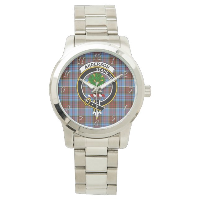 Montre Clan sans temps classique Anderson Tartan moderne  (devant)