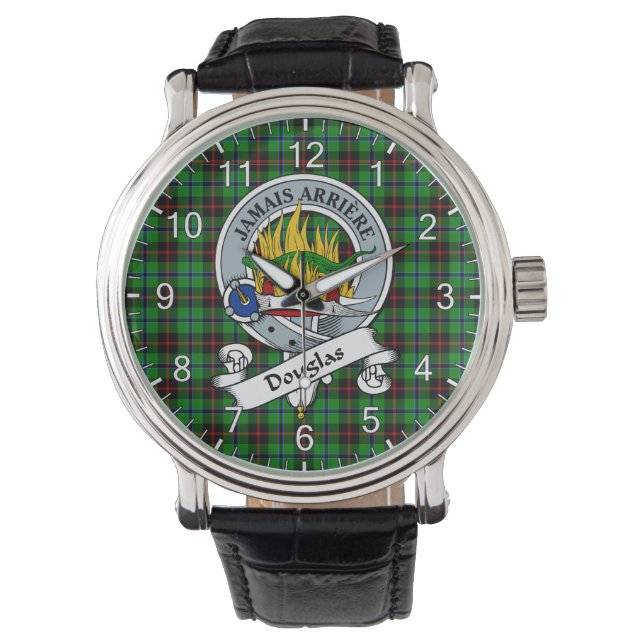 Montre Clan sans temps classique Douglas Badge de chasse  (devant)