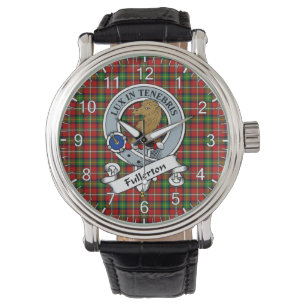 Montre Clan sans temps classique Fullerton Badge Tartan W