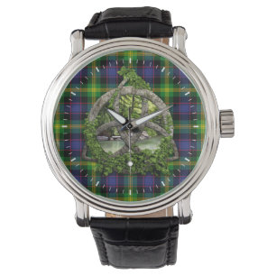 Montre Clan Watson Tartan Celtic Trinity