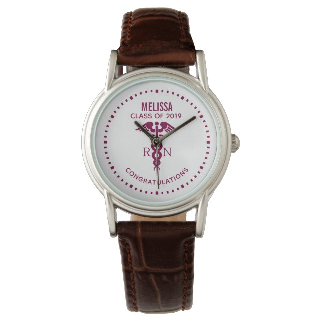 Montre Classe de 20xx Red Caduceus RN Symbole Graduation (devant)