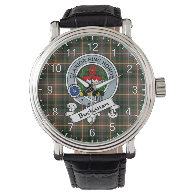 Montre Classic Timeless Clan Buchanan Hunting Tartan (devant)