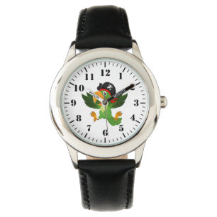 Montre Classique Enfant-Pirate Perroquet