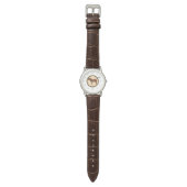 Montre classique GEEKLEY marron & beige (Plat)