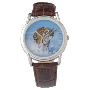 Montre Classique Hommes / Tigre de la Faune