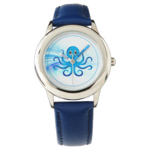 Montre classique pour enfants-poulpe