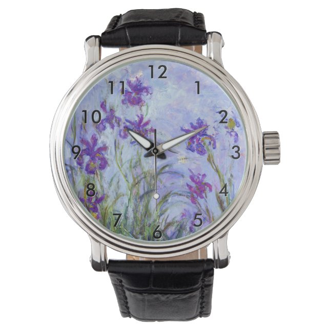 Montre Claude Monet - Lilac Irises / Iris Mauves (devant)