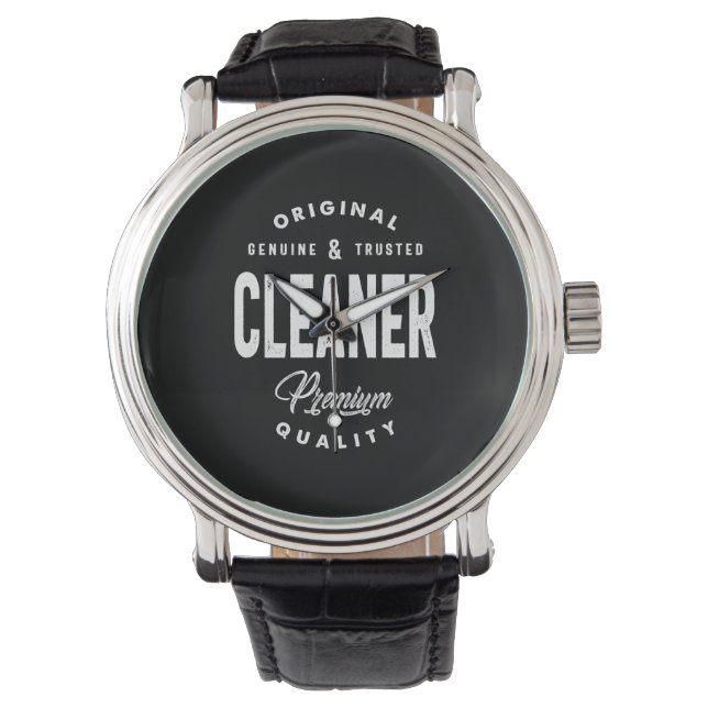 Montre Cleaner Titre de l'emploi Teft Gift Mens Femmes (devant)