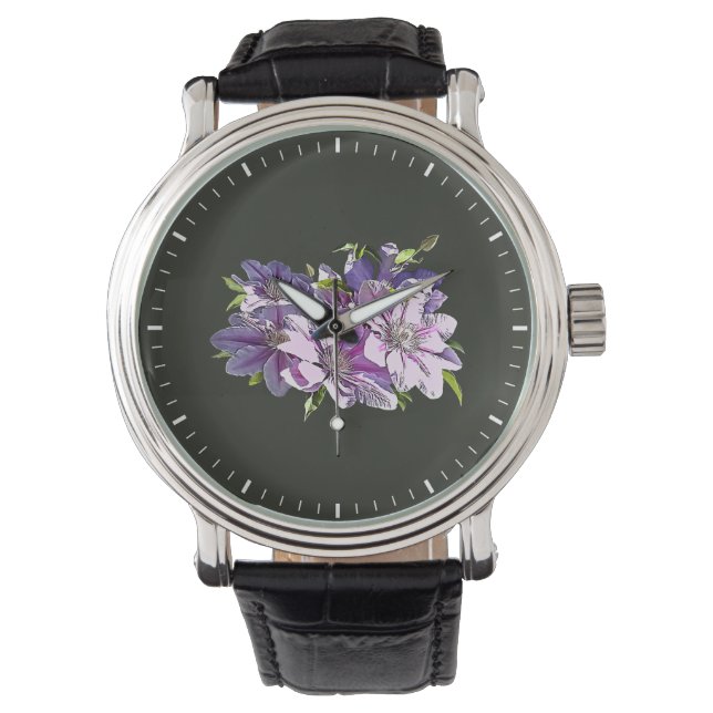 Montre Clematis rose (devant)