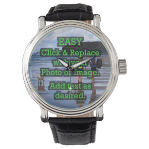 Montre Cliquez et remplacez facilement l'image pour créer