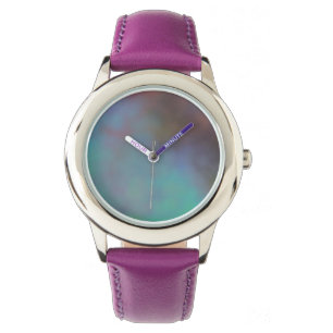 Montre Cloud gris turquoise et violet abstrait