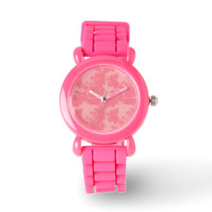 Montre Cloud marbré rose abstrait