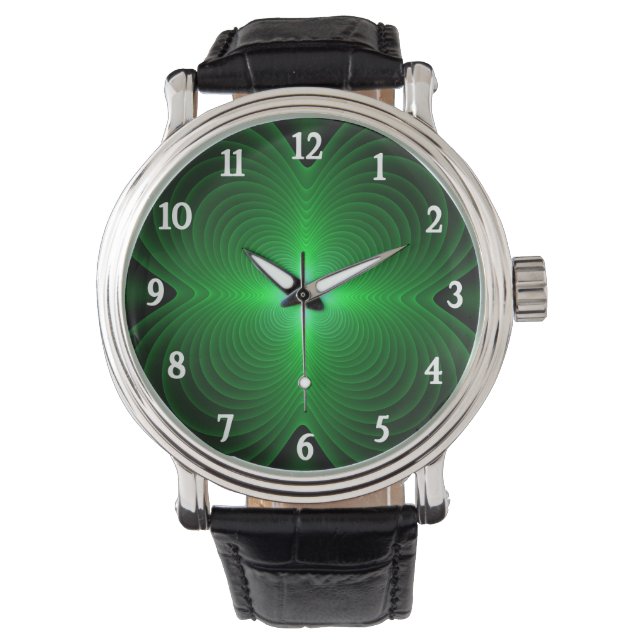 Montre Clover vert (devant)