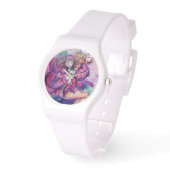MONTRE CLOWN ROSE MUSICAL (Angle)