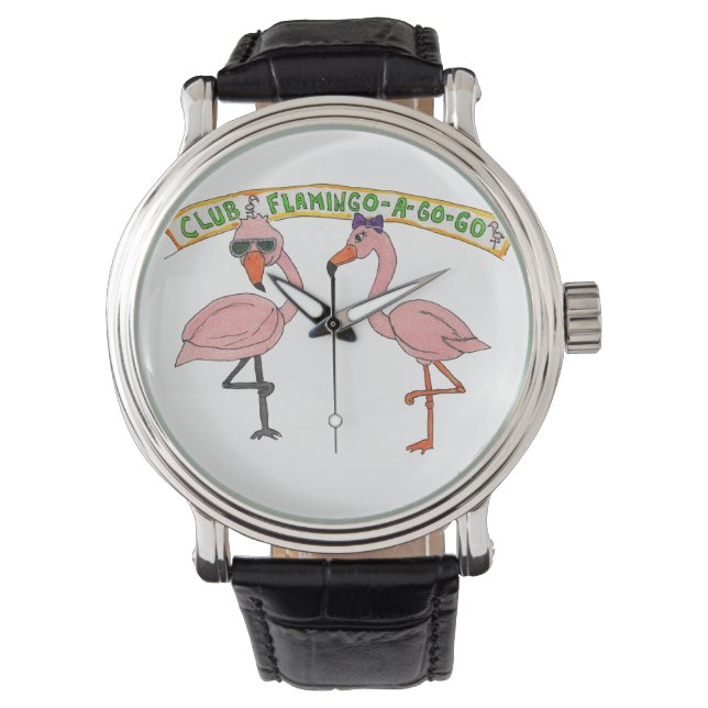 Montre Club Flamant rose a Go-Go (devant)