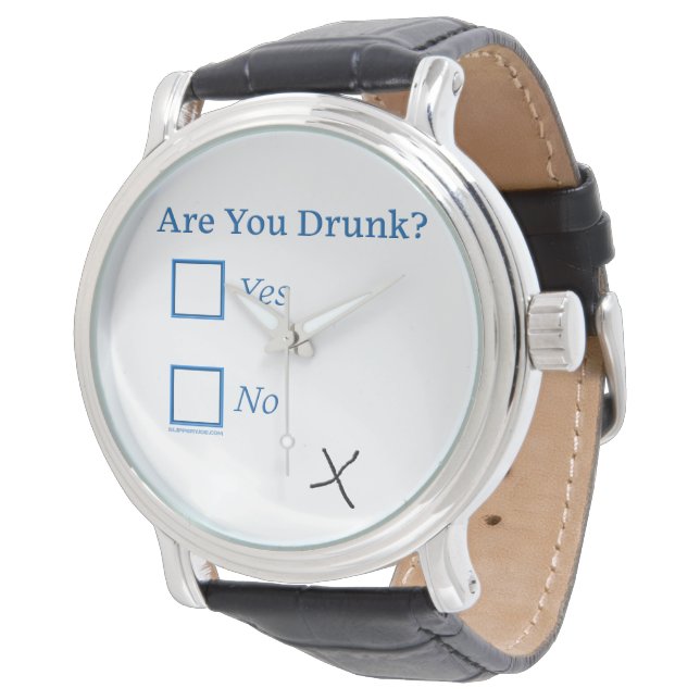 Montre Cochez les cases SlipperyJoe's Are You Drunk marte (Incliné)