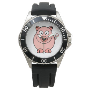 Montre Cochon rose