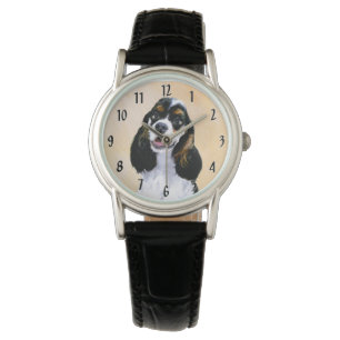 Montre Cocker Spaniel (Parti) Peinture - Art Chien origin