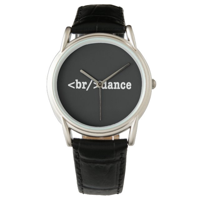 Montre code HTML de rupture (devant)