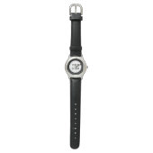 Montre Code QR noir élégant et élégant (Plat)