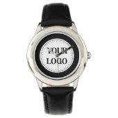 Montre Code QR noir élégant et élégant (devant)