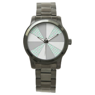 Montre Code réglable de gris de roue de couleur