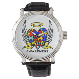 Montre Coeur d'autisme de l'amour