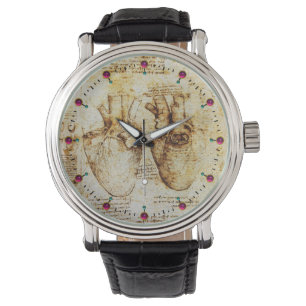 Montre Coeur Et Ses Bateaux De Sang Parchemin Brown Sepia