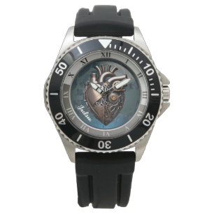 Montre Coeur humain mécanique Steampunk