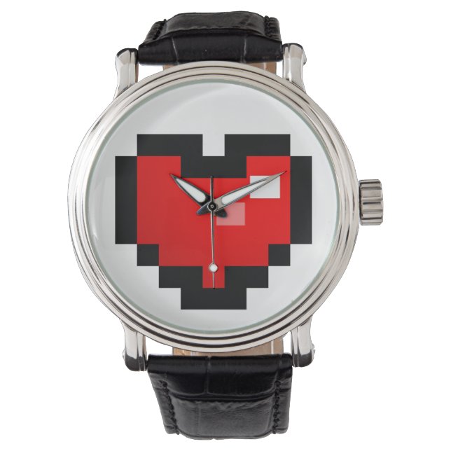 MONTRE COEUR PIXEL (devant)