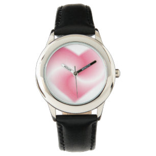 Montre Coeur rose tourbillon