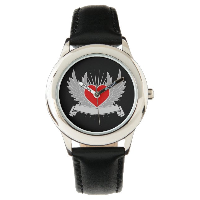 Montre Coeur rouge (devant)