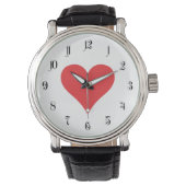 Montre Coeur rouge (devant)