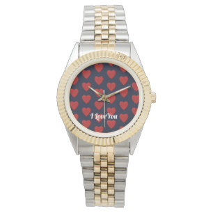 Montre Coeur rouge, personnalisation