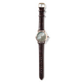 Montre Coeurs bloqués sur le sable de plage (Sangle)