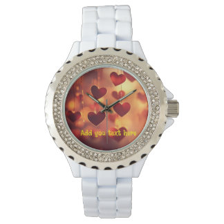 Montre Coeurs pendants Montre-poignet - Personnalisable