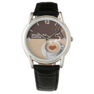 Montre Coffee Cup Wrist Watch – Stylish Cafe Inspired Tim