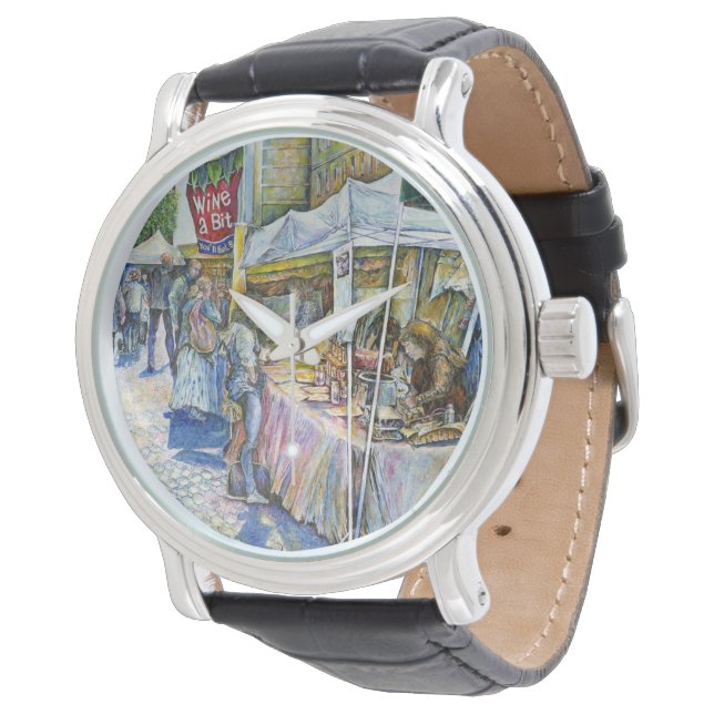 Montre Coin de Flying Pig Farm et Wine a Bit. (Incliné)