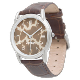 Montre Collection de Cuir Faux Vache Elégante Populaire